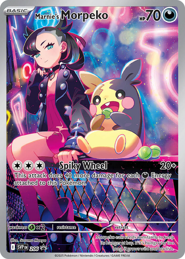0206 Marnie’s Morpeko Holo Rare Scarlet & Violet Promo Cards