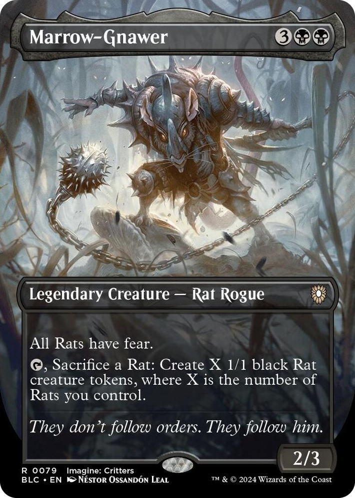 0079 Marrow-Gnawer (Borderless) R Commander: Bloomburrow
