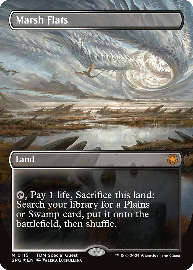 0115 Marsh Flats (Borderless) (Dragonscale Foil) M Special Guests