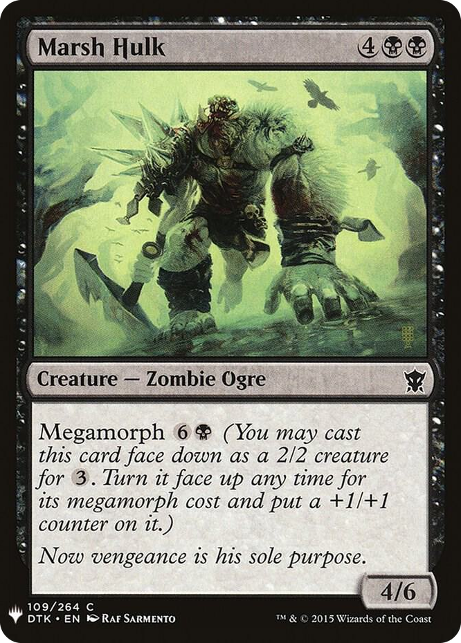 0109 Marsh Hulk C The List Reprints