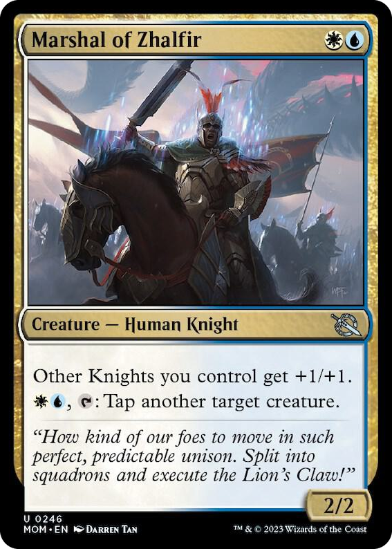 Marshal of Zhalfir #246 U - March of the Machine Pokemon card