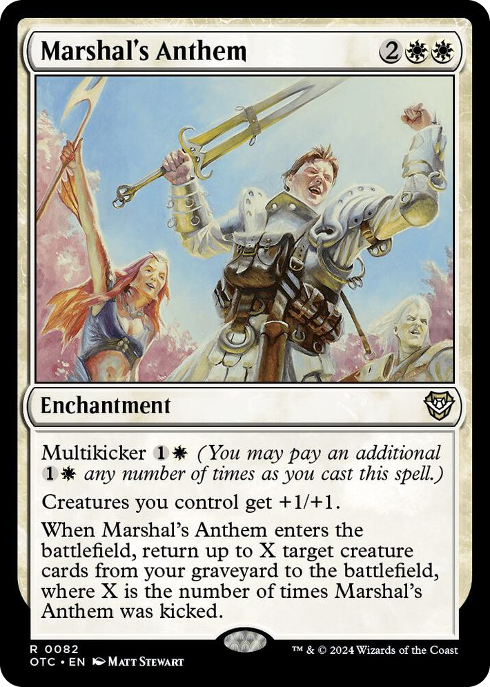 0082 Marshal's Anthem R Commander: Outlaws of Thunder Junction