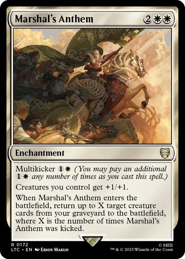0172 Marshal's Anthem R Commander: The Lord of the Rings: Tales of Middle-earth