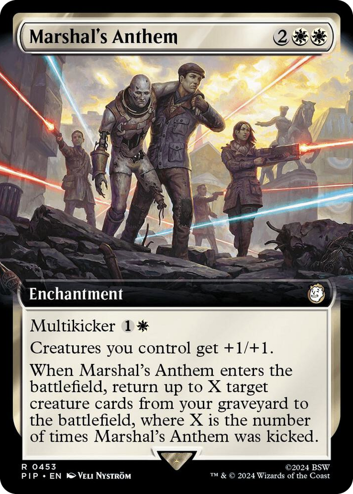 Marshal's Anthem (Extended Art) #453 R - Universes Beyond: Fallout Pokemon card