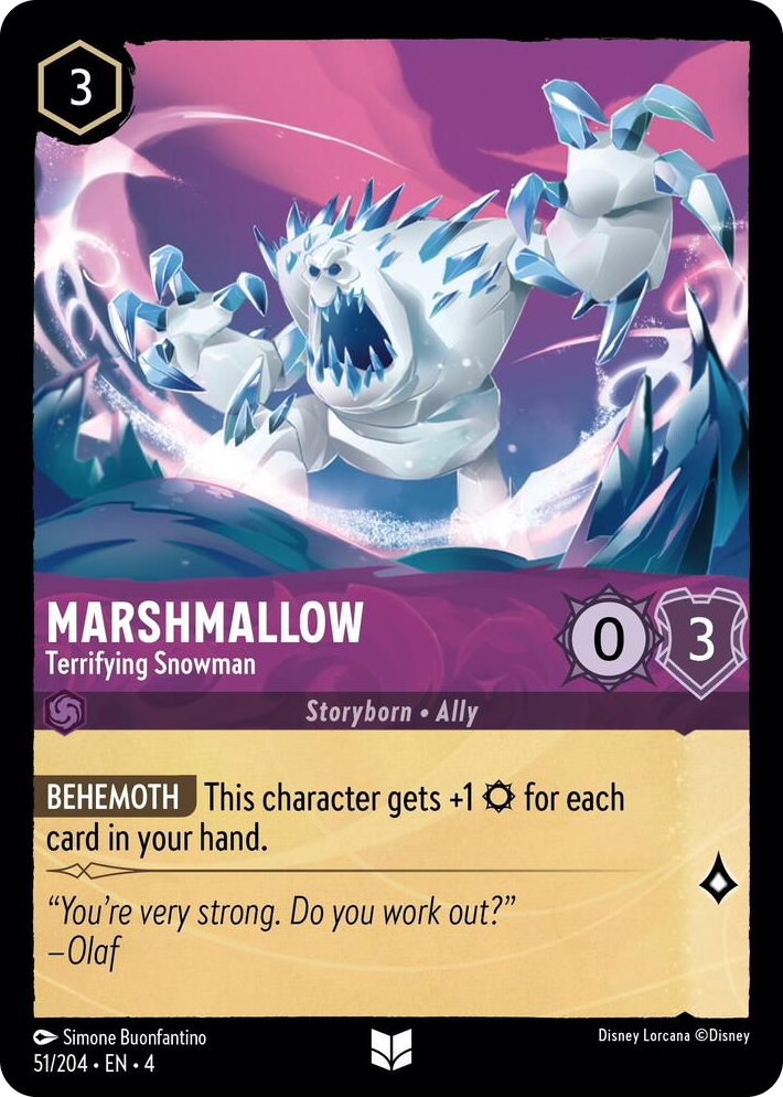0051 Marshmallow - Terrifying Snowman Uncommon Ursula's Return