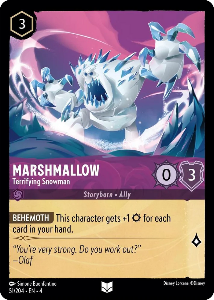 0051 Marshmallow - Terrifying Snowman Uncommon Ursula's Return