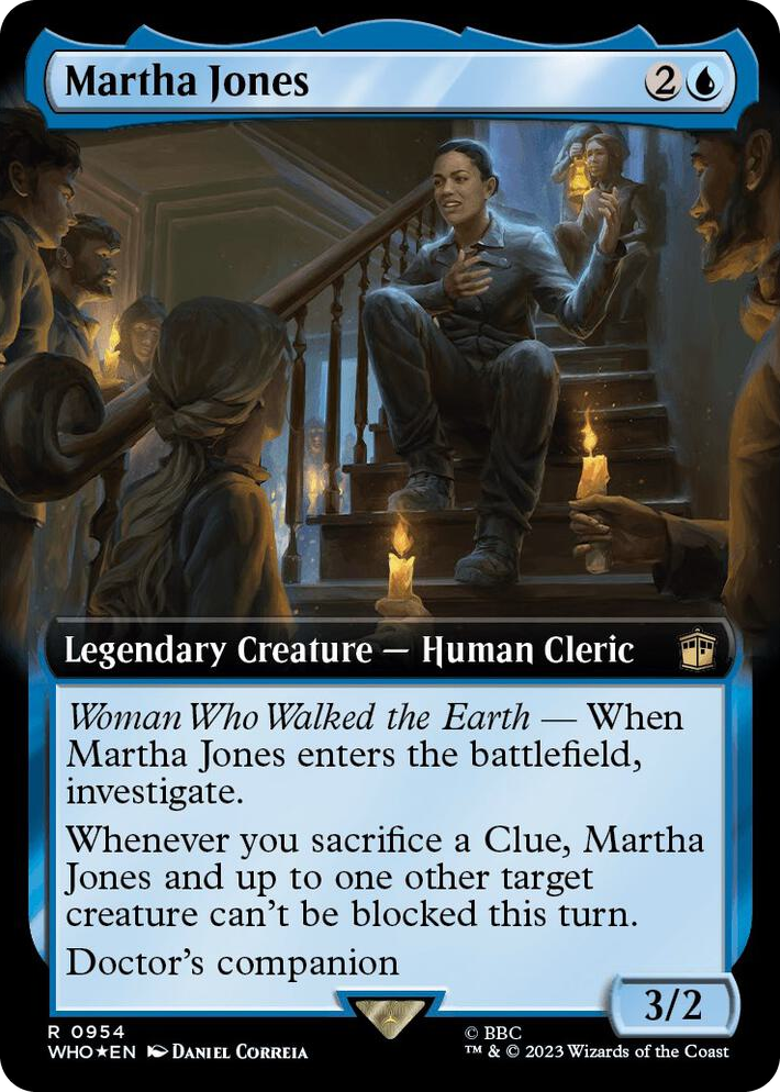 0954 Martha Jones (Extended Art) (Surge Foil) R Universes Beyond: Doctor Who