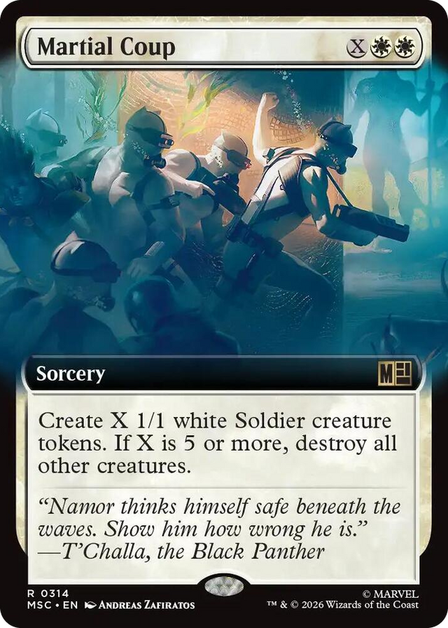 0314 Martial Coup (Extended Art) R Commander: Marvel Super Heroes