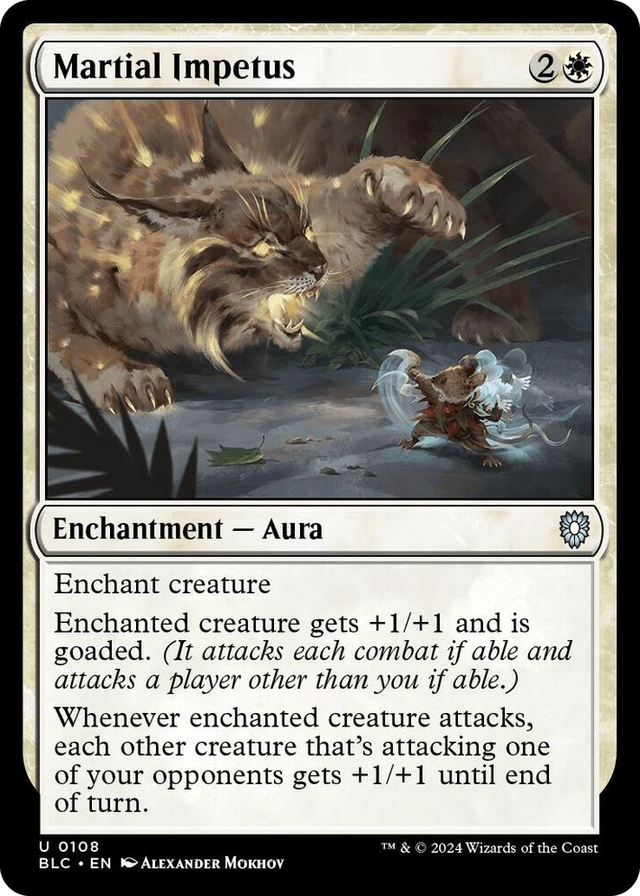 0108 Martial Impetus U Commander: Bloomburrow