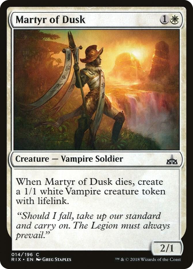 0014 Martyr of Dusk C Rivals of Ixalan