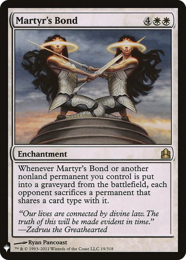 0019 Martyr's Bond R The List Reprints