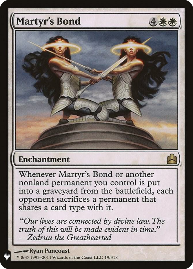 Martyr's Bond #19 R - The List Reprints Pokemon card