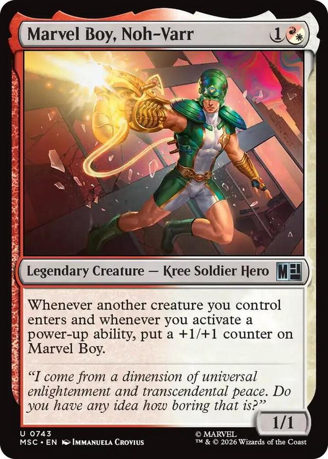 0743 Marvel Boy, Noh-Varr U Commander: Marvel Super Heroes