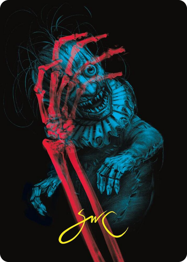 0045 Marvin, Murderous Mimic Art Card (Gold-Stamped Signature) S Art Series: Duskmourn: House of Horror