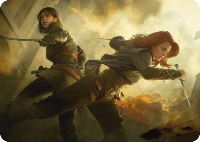 0007 Mary Read and Anne Bonny Art Card S Art Series: Universes Beyond: Assassin's Creed