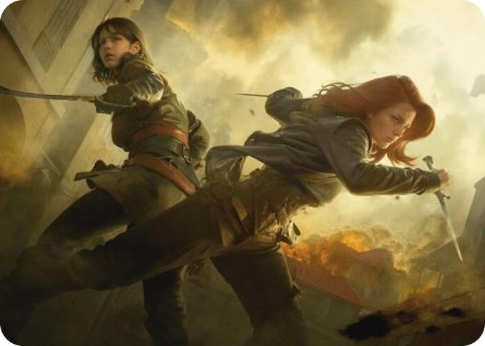 0007 Mary Read and Anne Bonny Art Card S Art Series: Universes Beyond: Assassin's Creed