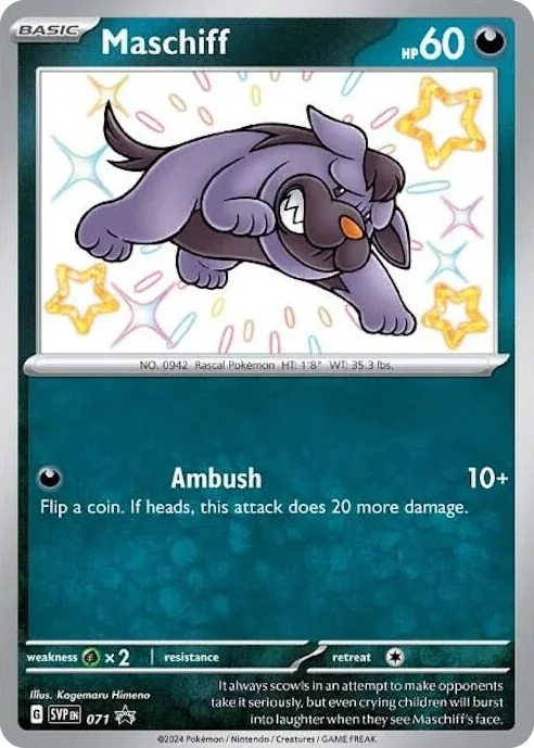 0071 Maschiff - 071 Promo Scarlet & Violet Promo Cards