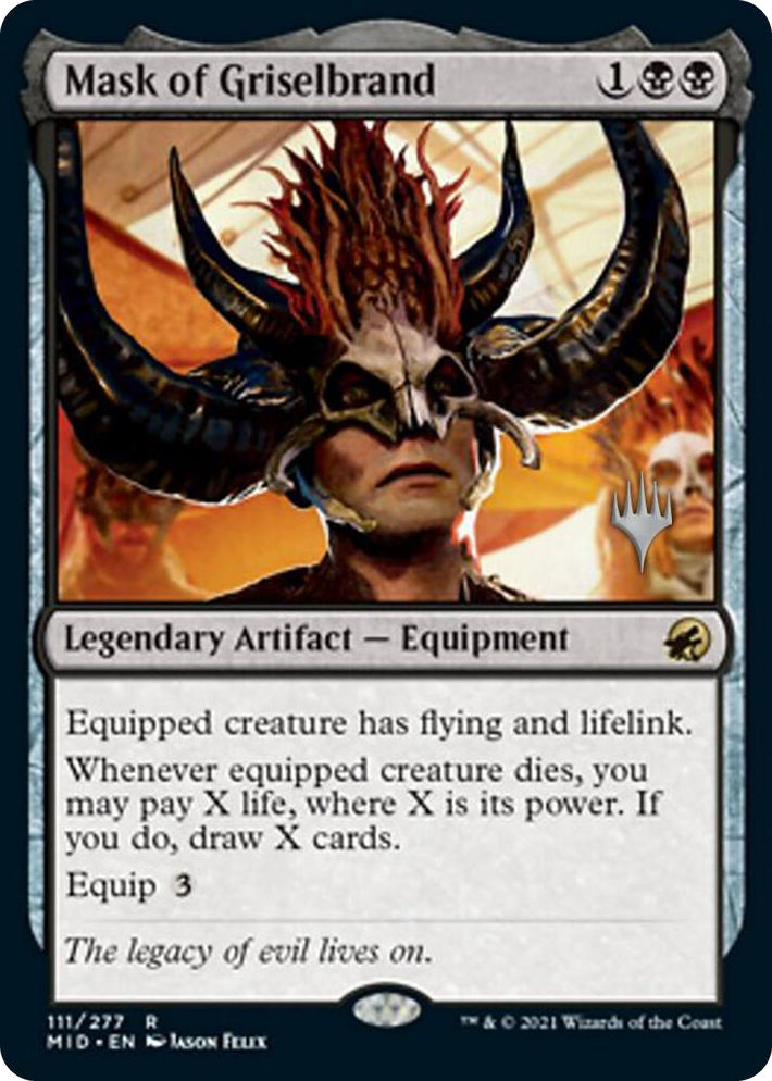 0111 Mask of Griselbrand R Promo Pack: Innistrad: Midnight Hunt