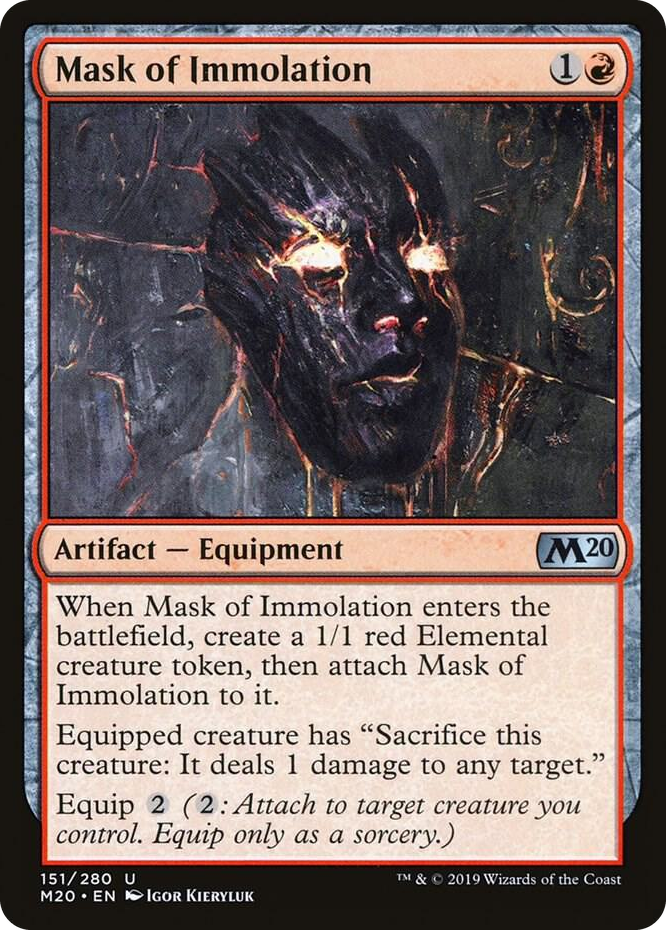 0151 Mask of Immolation U Core Set 2020
