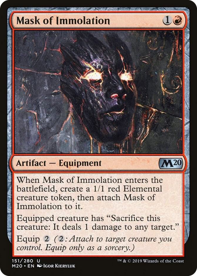 0151 Mask of Immolation U Core Set 2020