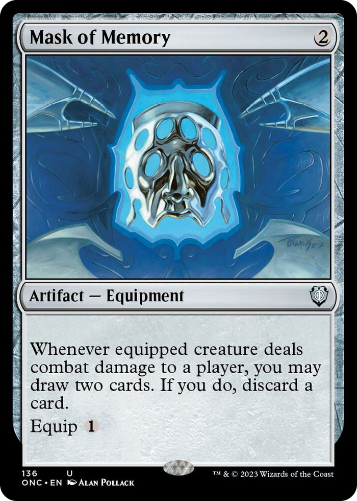 Mask of Memory #136 U - Commander: Phyrexia: All Will Be One Pokemon card