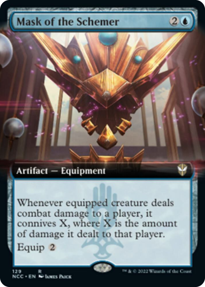 0129 Mask of the Schemer (Extended Art) R Commander: Streets of New Capenna