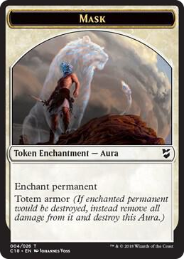 0004 Mask // Soldier Double-Sided Token T Commander 2018