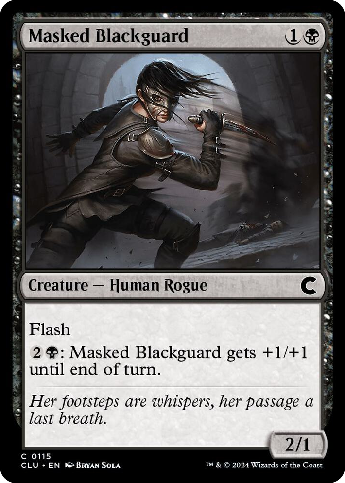 0115 Masked Blackguard C Ravnica: Clue Edition