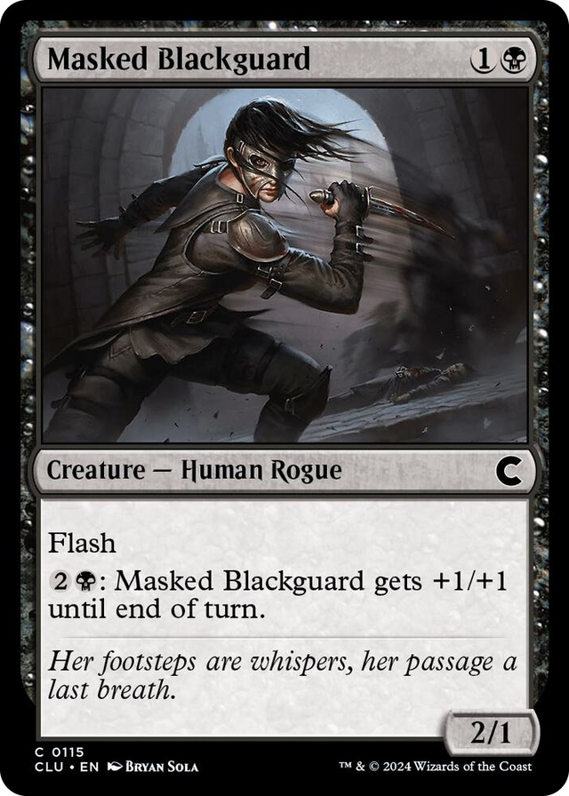 0115 Masked Blackguard C Ravnica: Clue Edition