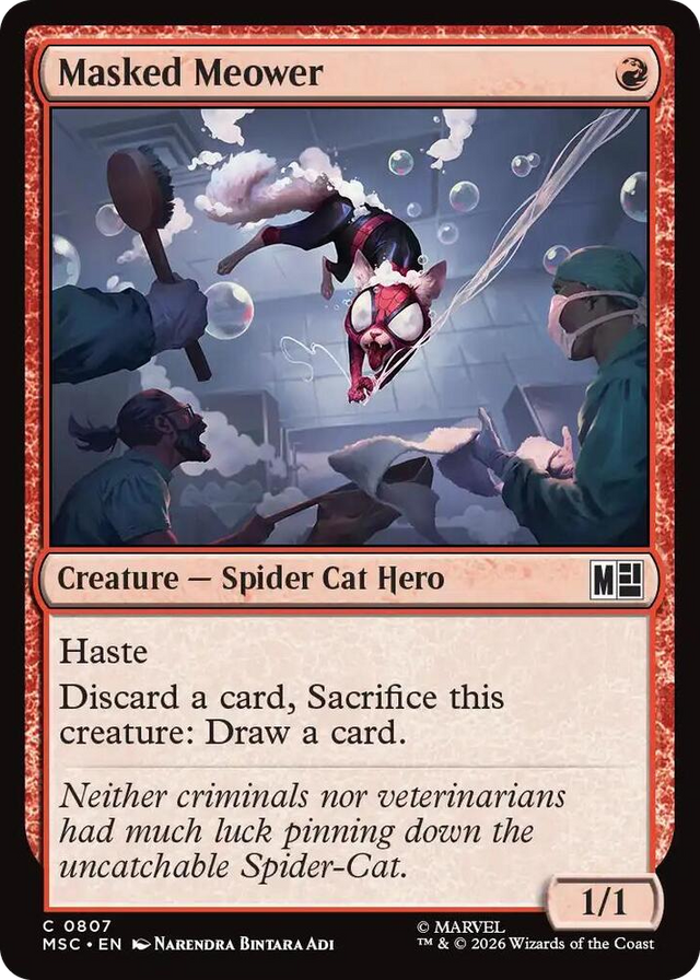 0807 Masked Meower C Commander: Marvel Super Heroes