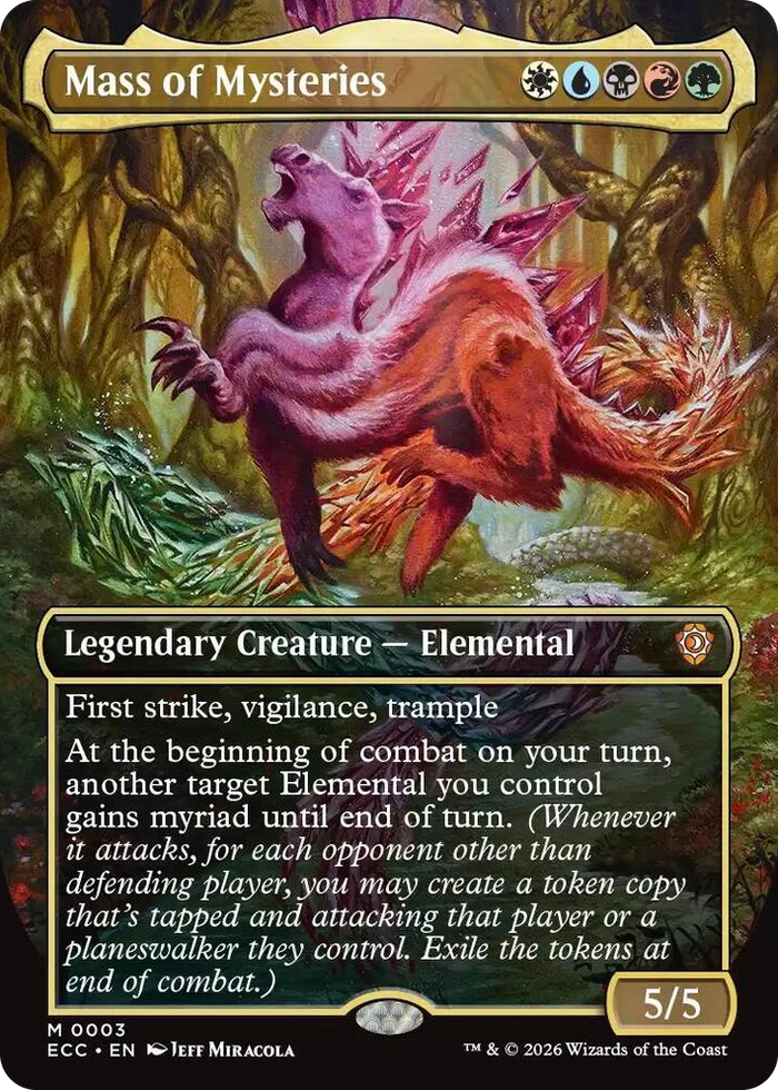 Mass of Mysteries (Borderless) #3 M - Commander: Lorwyn Eclipsed Pokemon card