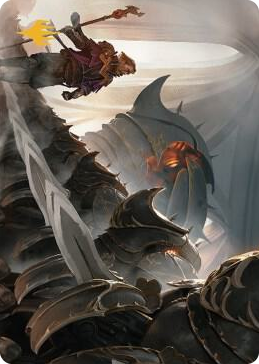 0001 Mass Production Art Card (Gold-Stamped Planeswalker Symbol) S Art Series: The Brothers' War