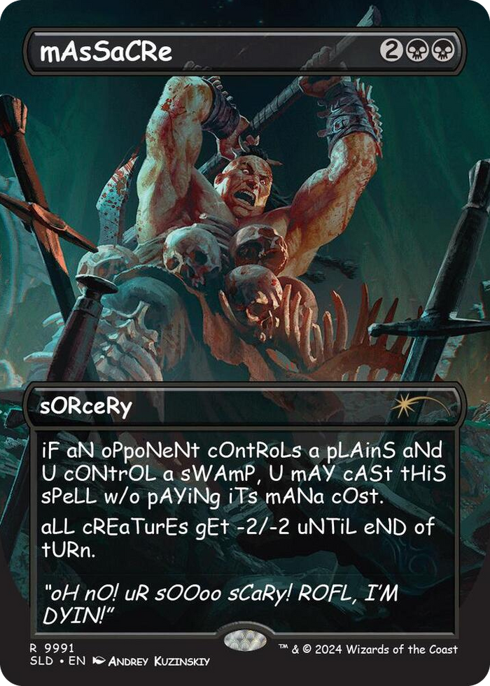 mAsSaCRe #9991 R - Secret Lair Drop Series Pokemon card