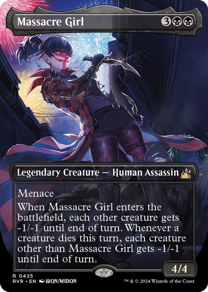 Massacre Girl (Anime Borderless) #425 R - Ravnica Remastered Pokemon card