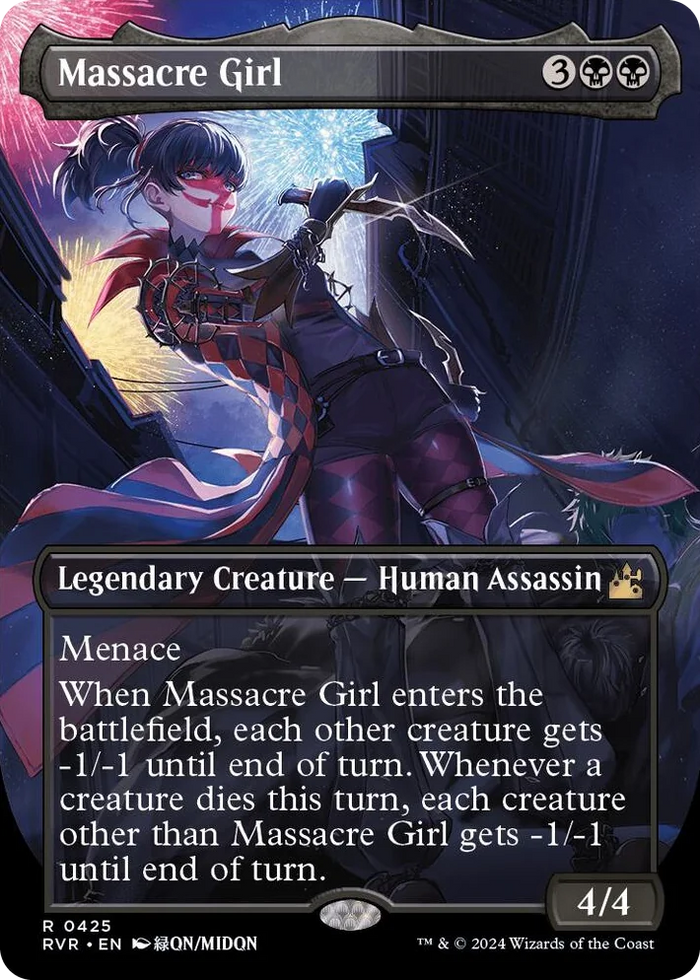 0425 Massacre Girl (Anime Borderless) R Ravnica Remastered