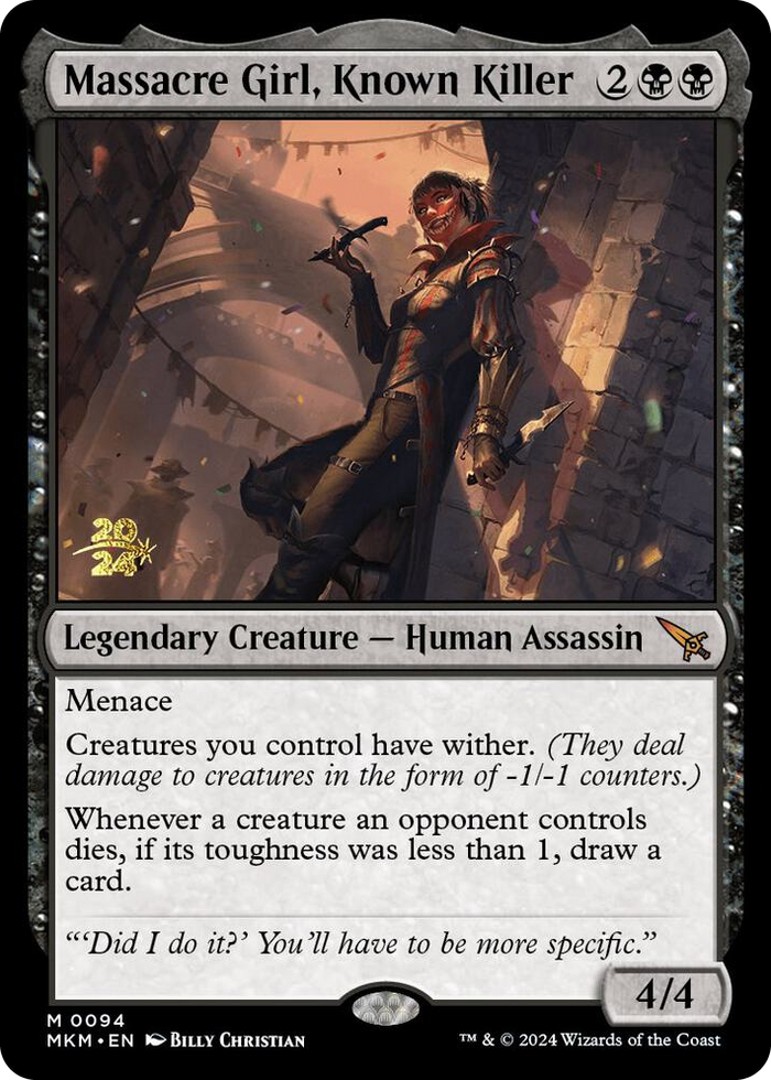 Massacre Girl, Known Killer #94 M - Prerelease Cards Pokemon card