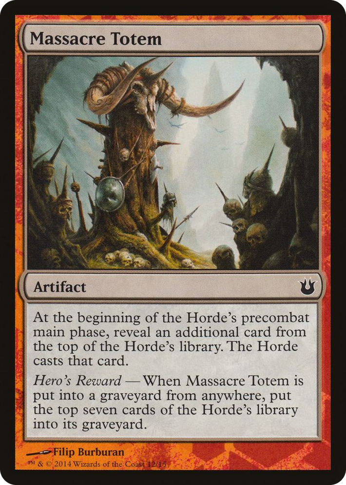 0012 Massacre Totem S Hero's Path Promos