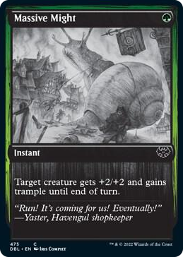 Massive Might #475 C - Innistrad: Double Feature Pokemon card