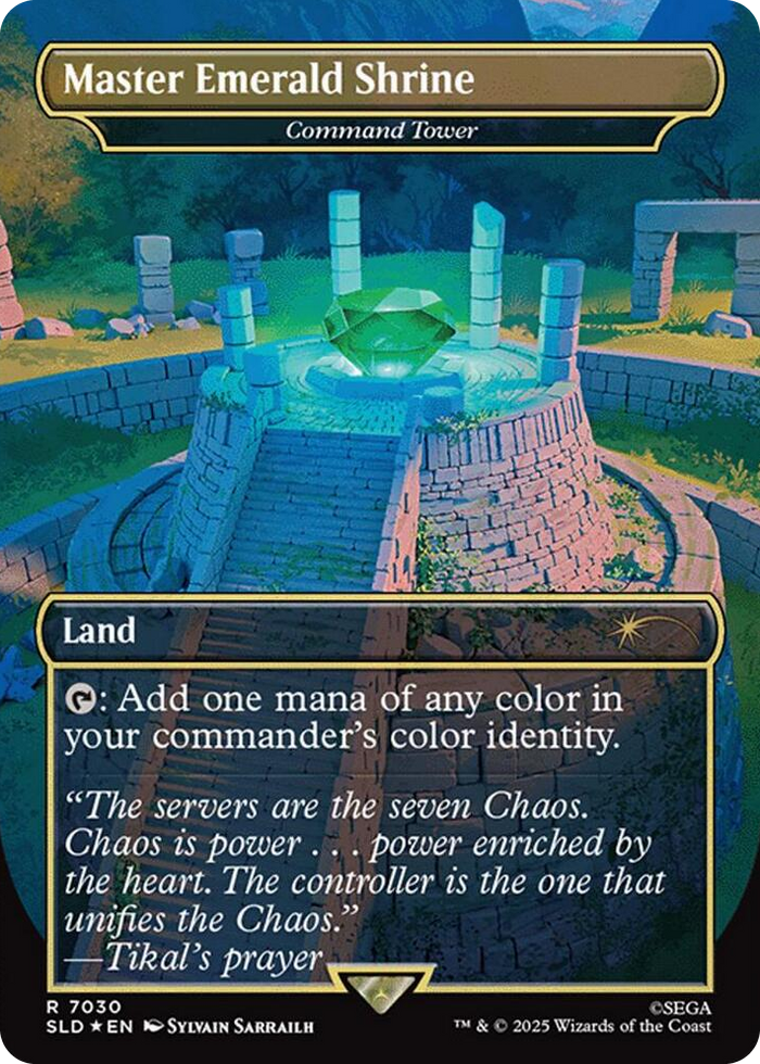 Master Emerald Shrine - Command Tower (7030) (Rainbow Foil) #7030 R - Secret Lair Drop Series Pokemon card