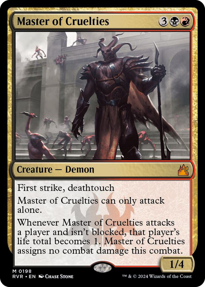 Master of Cruelties #198 M - Ravnica Remastered Pokemon card