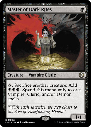 0083 Master of Dark Rites R Commander: The Lost Caverns of Ixalan