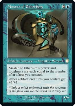 0086 Master of Etherium (Retro Frame) R Commander: The Brothers' War