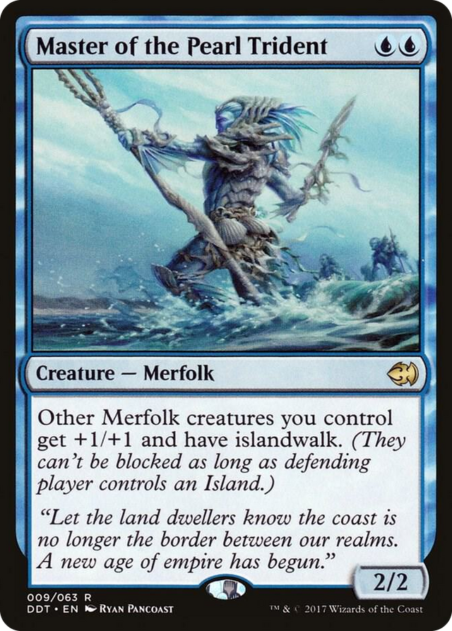 0009 Master of the Pearl Trident R Duel Decks: Merfolk vs. Goblins