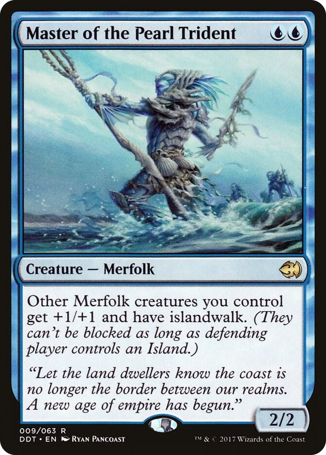 0009 Master of the Pearl Trident R Duel Decks: Merfolk vs. Goblins