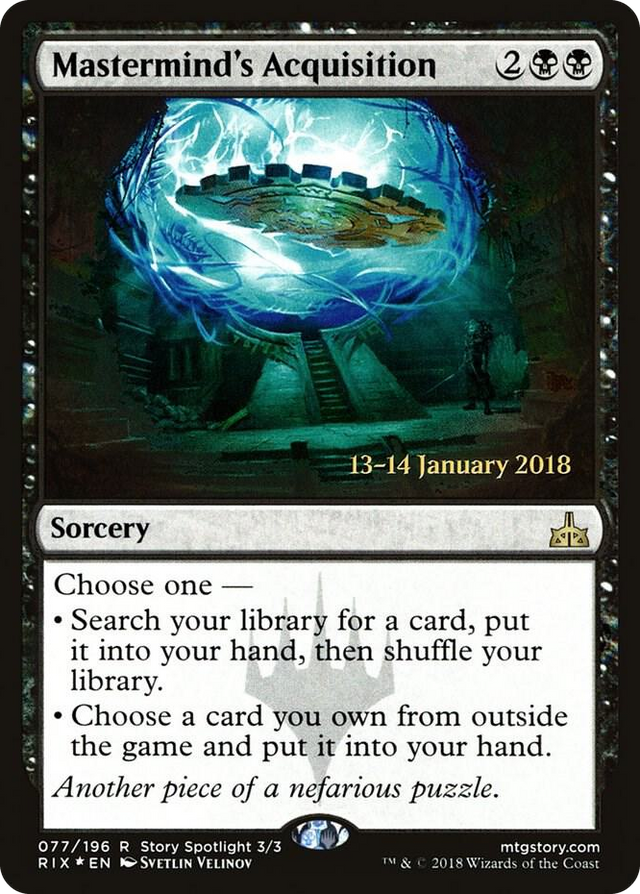 0077 Mastermind's Acquisition R Prerelease Cards