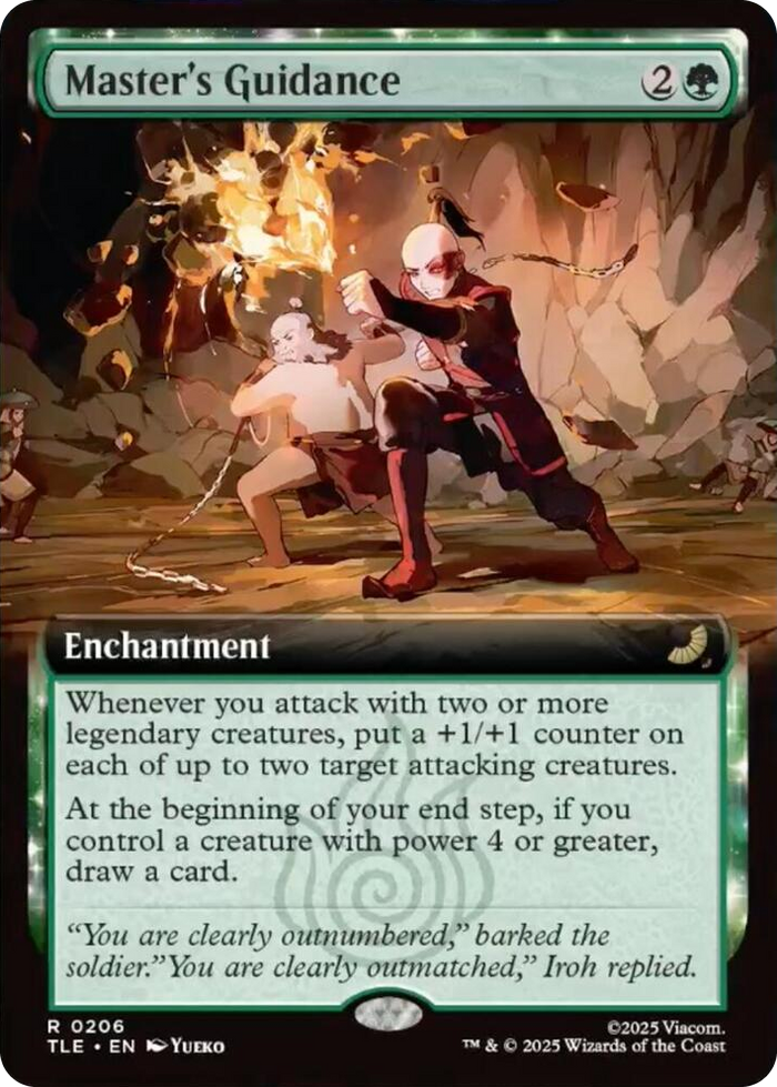 Master's Guidance (Extended Art) #206 R - The Last Airbender: Eternal-Legal Pokemon card