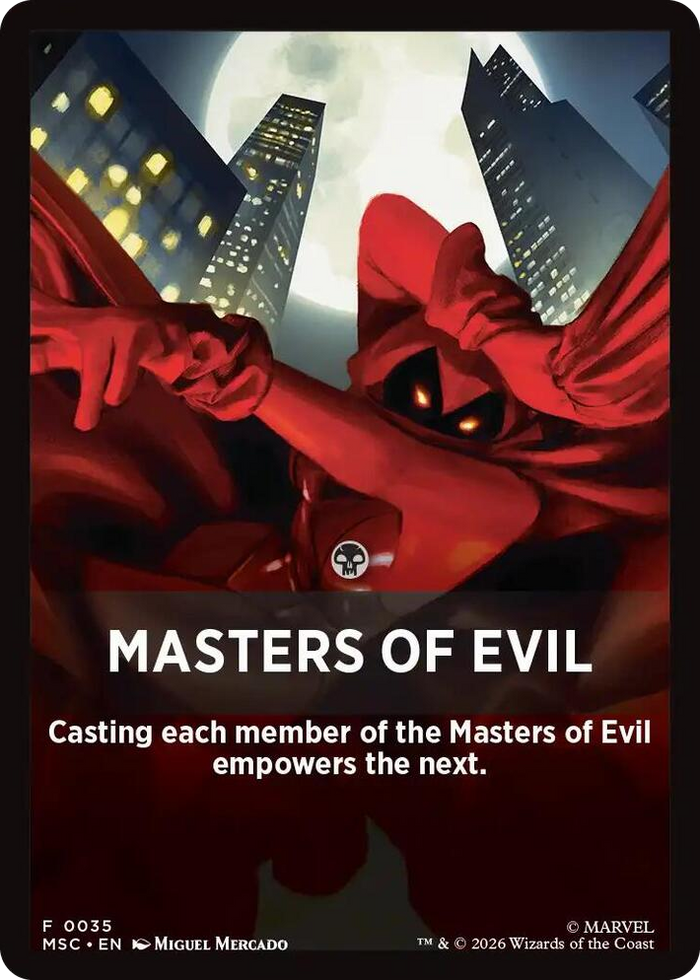 Masters of Evil Theme Card #35 T - Commander: Marvel Super Heroes Pokemon card