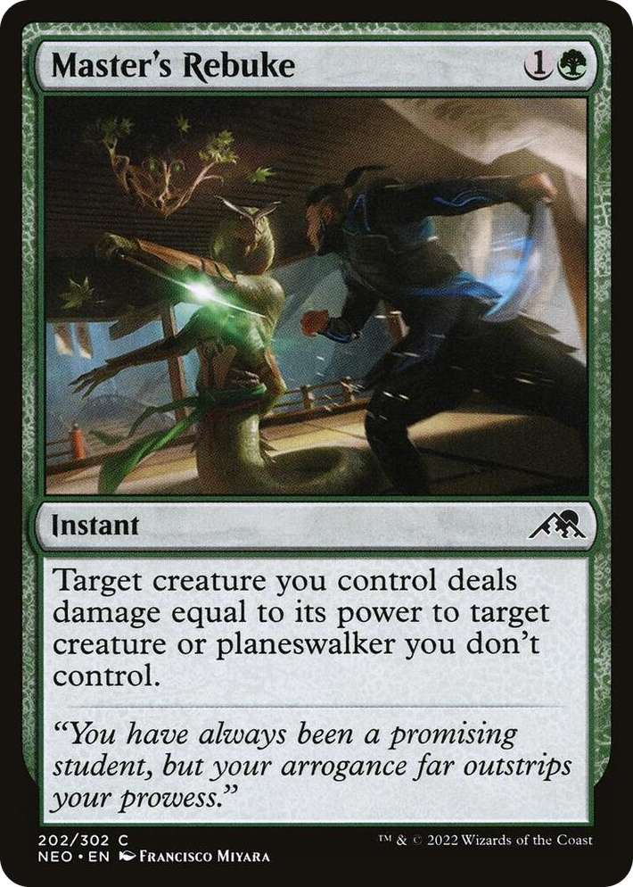 0202 Master's Rebuke C Kamigawa: Neon Dynasty
