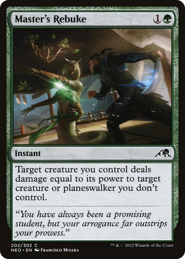 0202 Master's Rebuke C Kamigawa: Neon Dynasty