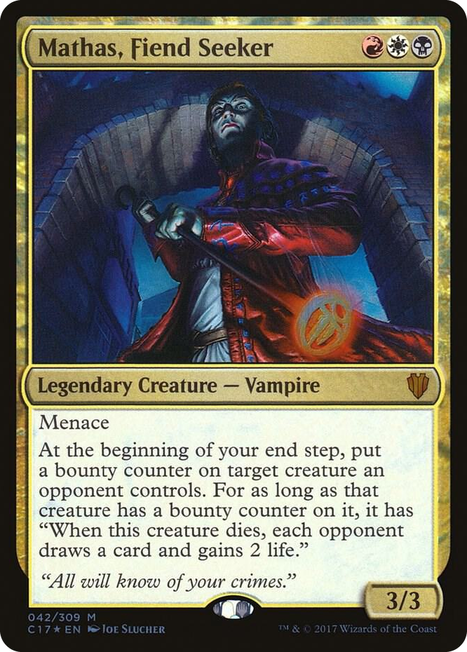 0042 Mathas, Fiend Seeker M Commander 2017